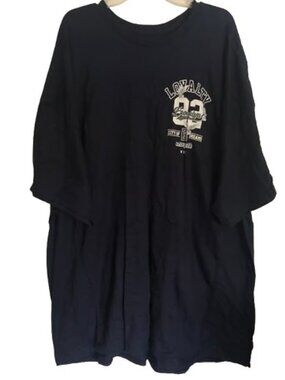 Popular Poison 100% Cotton Loyalty Brooklyn NYC Men's T-Shirt Dark Navy Blue 5XL